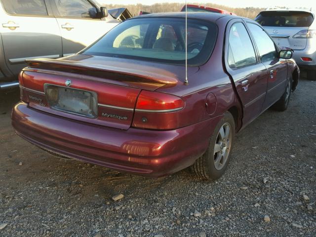 1MEFM66L9XK637016 - 1999 MERCURY MYSTIQUE L MAROON photo 4