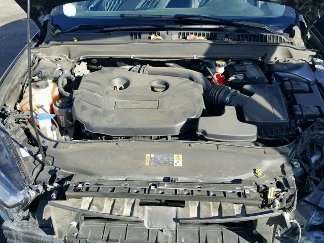 3FA6P0K94GR135385 - 2016 FORD FUSION TIT GRAY photo 7