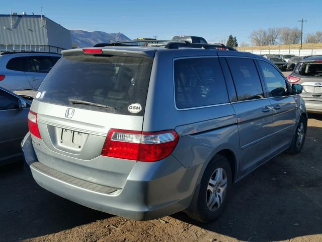 5FNRL38646B077814 - 2006 HONDA ODYSSEY EX GRAY photo 4