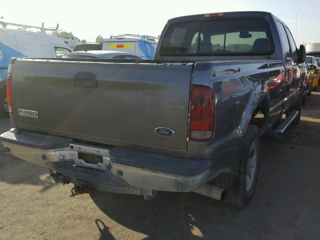 1FTSW21PX5EC32176 - 2005 FORD F250 SUPER GRAY photo 4