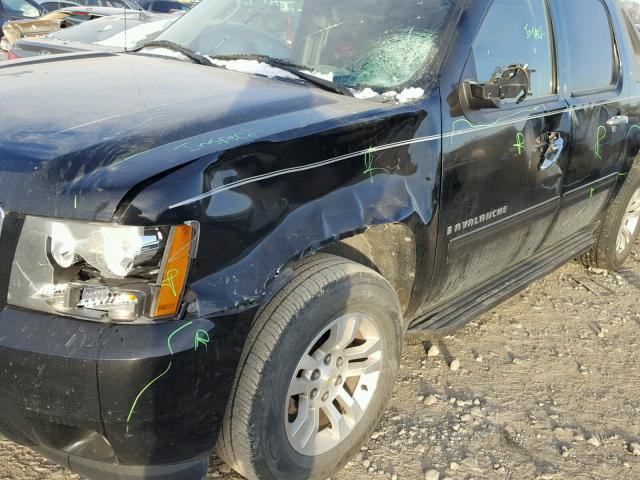 3GNEC22039G266716 - 2009 CHEVROLET AVALANCHE BLACK photo 9