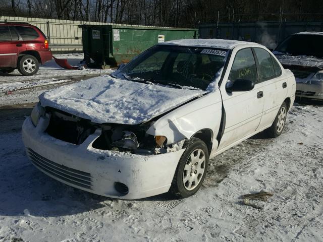 3N1CB51D02L609507 - 2002 NISSAN SENTRA XE WHITE photo 2