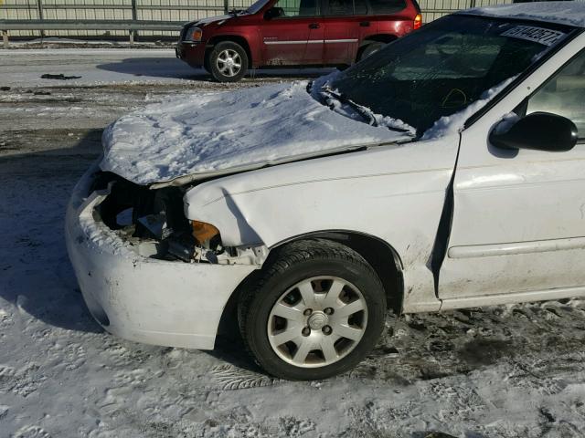 3N1CB51D02L609507 - 2002 NISSAN SENTRA XE WHITE photo 9