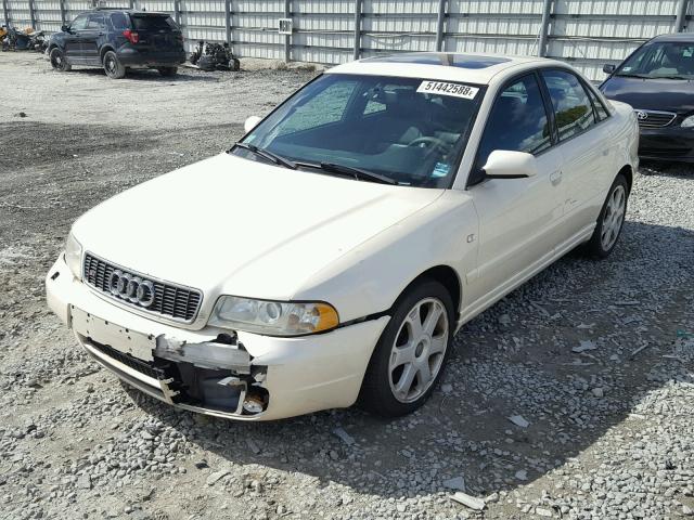 WAURD68D31A134080 - 2001 AUDI S4 2.7 QUA WHITE photo 2