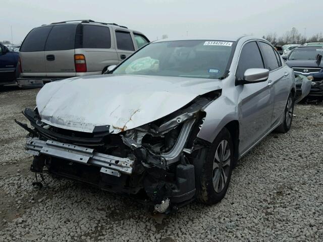 1HGCR2F32DA011342 - 2013 HONDA ACCORD LX SILVER photo 2