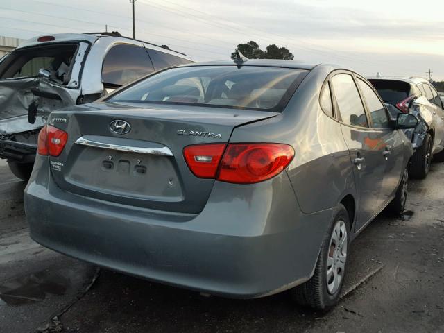 KMHDU4AD7AU861308 - 2010 HYUNDAI ELANTRA BL GREEN photo 4