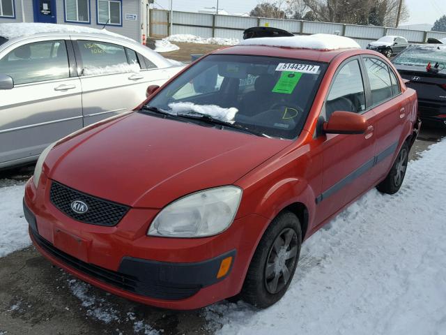 KNADE123766068119 - 2006 KIA RIO RED photo 2