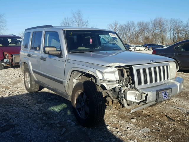 1J8HG48N56C195065 - 2006 JEEP COMMANDER SILVER photo 1