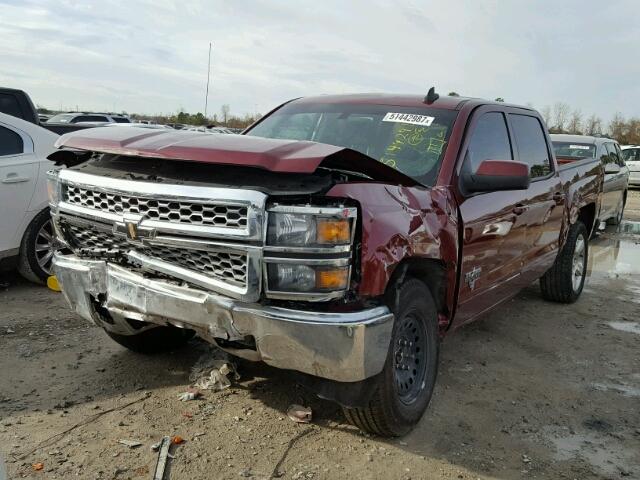 3GCPCREC5FG277499 - 2015 CHEVROLET SILVERADO RED photo 2