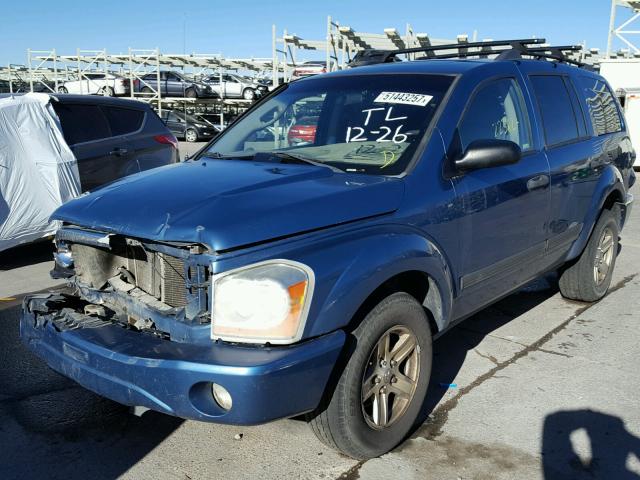 1D4HB48N66F175981 - 2006 DODGE DURANGO SL BLUE photo 2