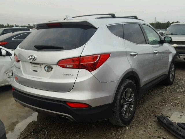 5XYZU3LB4GG318864 - 2016 HYUNDAI SANTA FE S SILVER photo 4