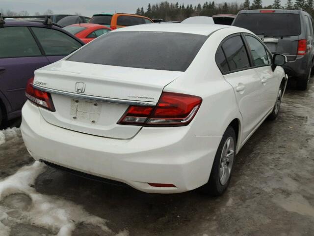 2HGFB2F42DH109993 - 2013 HONDA CIVIC LX WHITE photo 4