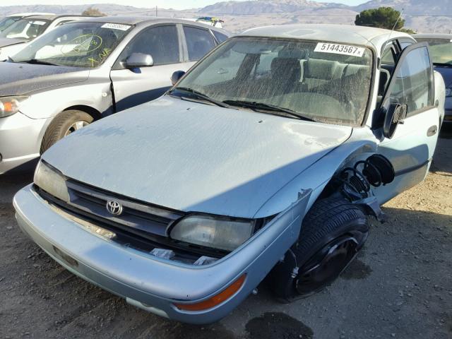 1NXAE09B2SZ318767 - 1995 TOYOTA COROLLA LE BLUE photo 2