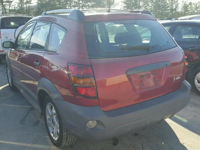 5Y2SL62884Z453967 - 2004 PONTIAC VIBE RED photo 3