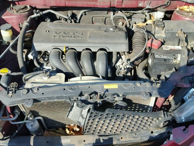 5Y2SL62884Z453967 - 2004 PONTIAC VIBE RED photo 7