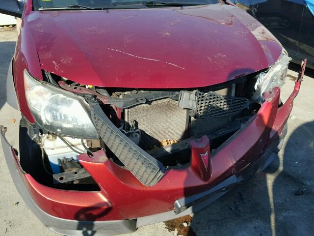 5Y2SL62884Z453967 - 2004 PONTIAC VIBE RED photo 9