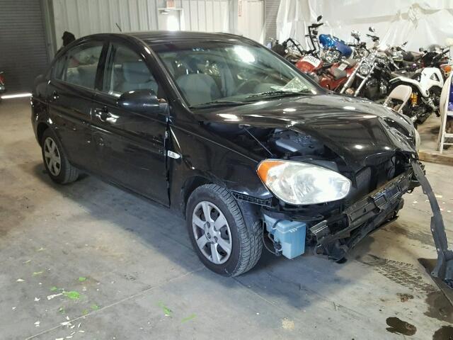 KMHCN46C47U148545 - 2007 HYUNDAI ACCENT GLS BLACK photo 1