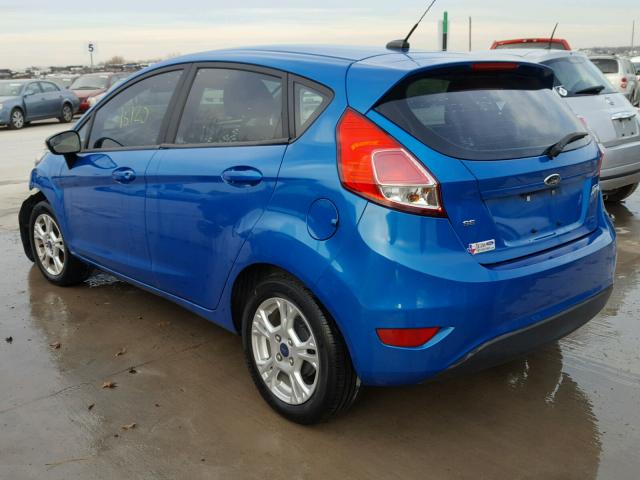 3FADP4EJ2FM126569 - 2015 FORD FIESTA SE BLUE photo 3