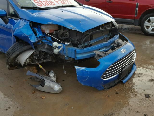 3FADP4EJ2FM126569 - 2015 FORD FIESTA SE BLUE photo 9