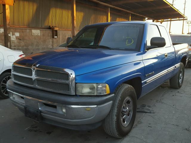 3B7HC13Y8WG181192 - 1998 DODGE RAM 1500 BLUE photo 2