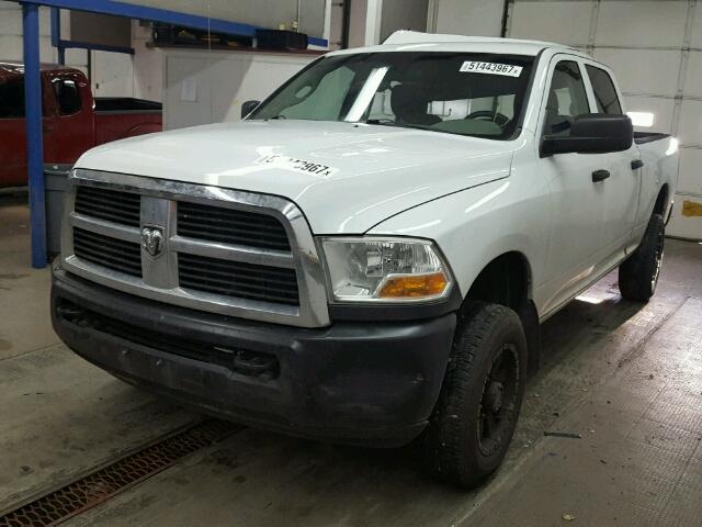 3D7TT2CT3AG187016 - 2010 DODGE RAM 2500 WHITE photo 2