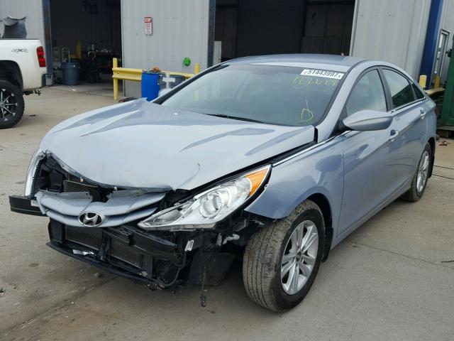 5NPEB4ACXDH770683 - 2013 HYUNDAI SONATA GLS BLUE photo 2