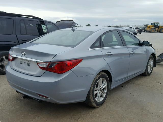 5NPEB4ACXDH770683 - 2013 HYUNDAI SONATA GLS BLUE photo 4