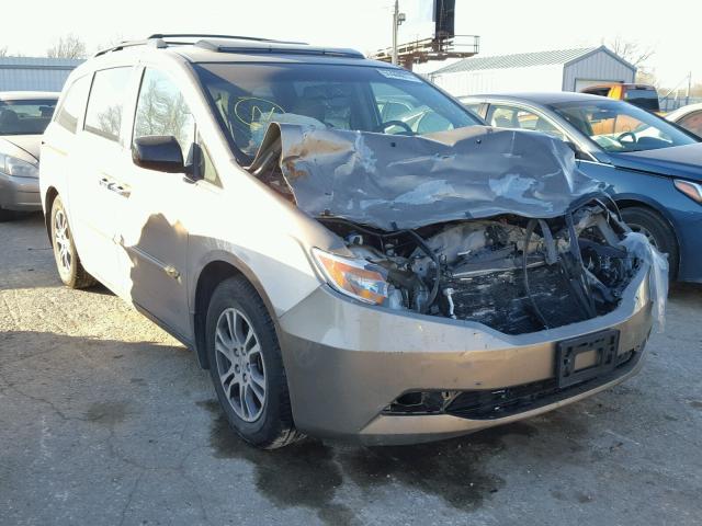 5FNRL5H65BB059635 - 2011 HONDA ODYSSEY EX TAN photo 1