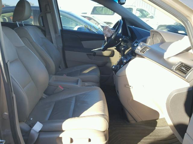 5FNRL5H65BB059635 - 2011 HONDA ODYSSEY EX TAN photo 5