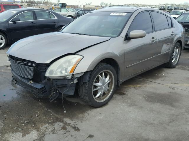 1N4BA41E94C865275 - 2004 NISSAN MAXIMA SE GRAY photo 2