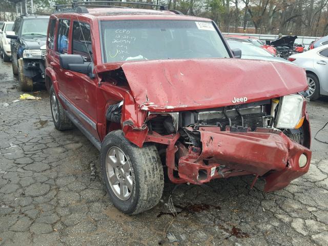 1J8HH58296C260914 - 2006 JEEP COMMANDER RED photo 1