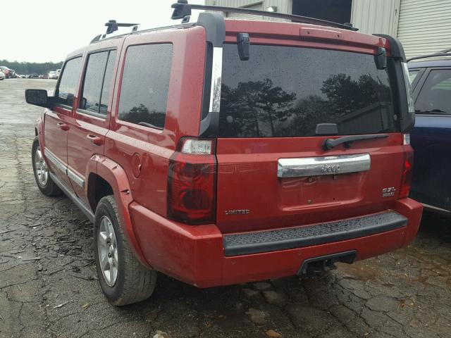 1J8HH58296C260914 - 2006 JEEP COMMANDER RED photo 3