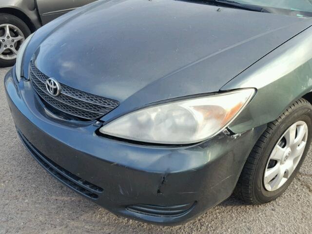 4T1BE32K34U307716 - 2004 TOYOTA CAMRY LE CHARCOAL photo 9