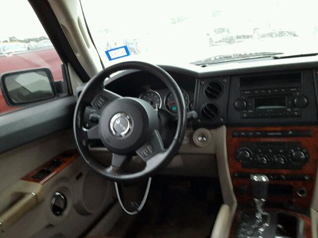 1J8HG58N36C338939 - 2006 JEEP COMMANDER SILVER photo 9