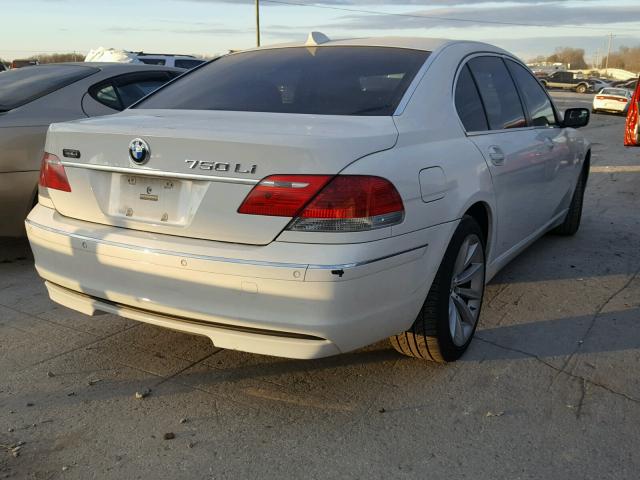 WBAHN83548DT87938 - 2008 BMW 750 LI WHITE photo 4