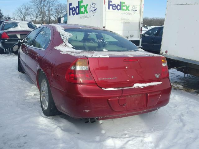 2C3AE66G33H513129 - 2003 CHRYSLER 300M RED photo 3