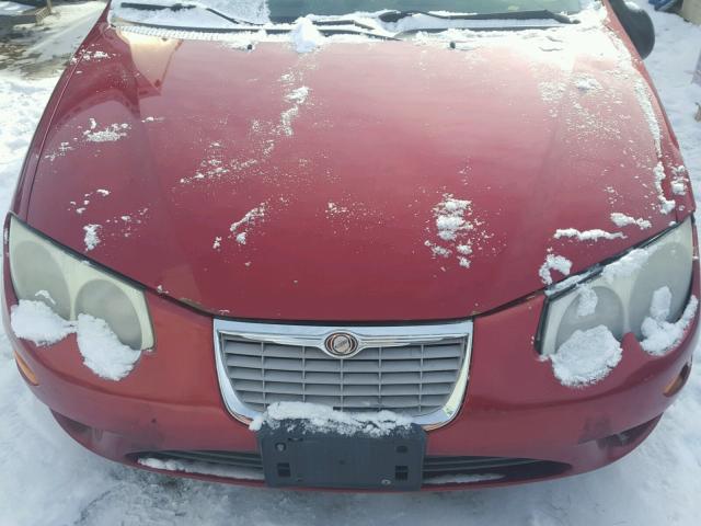 2C3AE66G33H513129 - 2003 CHRYSLER 300M RED photo 7