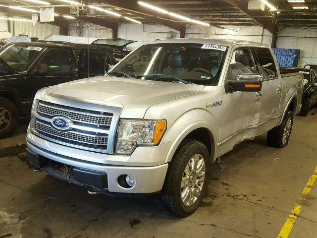 1FTFW1EV4AFD77366 - 2010 FORD F150 SUPER SILVER photo 2