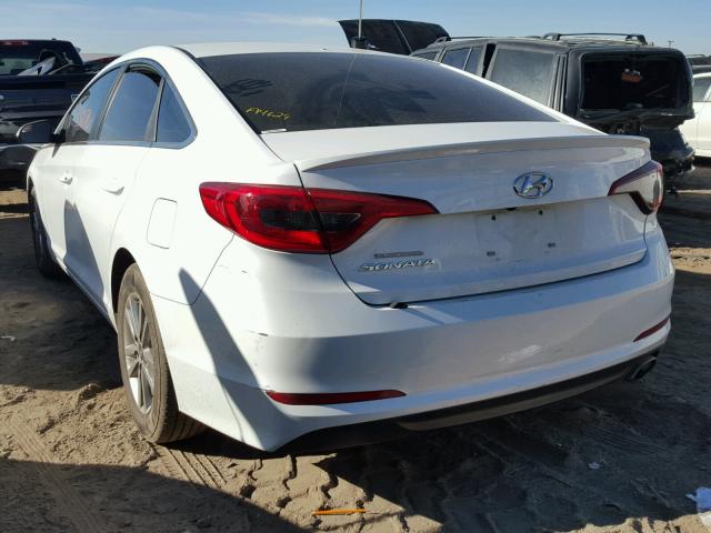 5NPE24AF1GH318443 - 2016 HYUNDAI SONATA SE WHITE photo 3