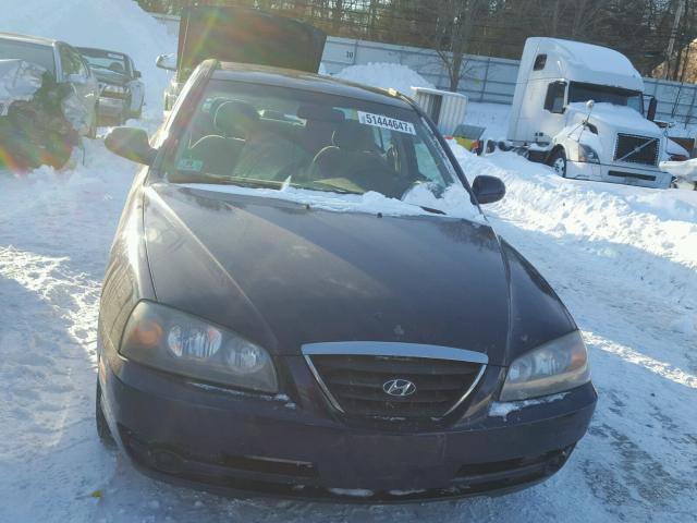 KMHDN46D16U289598 - 2006 HYUNDAI ELANTRA GL BLUE photo 9