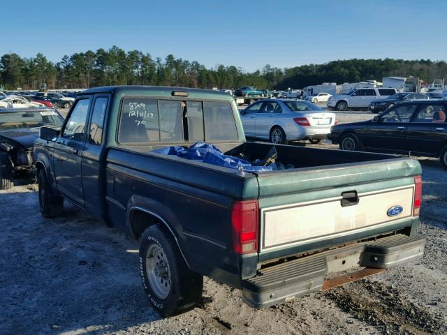 1FTCR14U6MPA88359 - 1991 FORD RANGER SUP GREEN photo 3