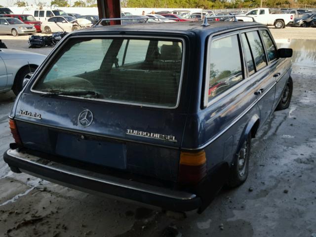 WDBAB93C5FF035677 - 1985 MERCEDES-BENZ 300 TDT BLUE photo 4