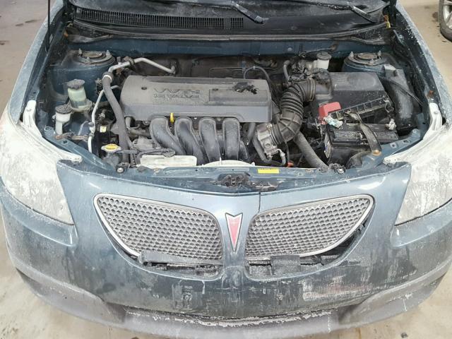 5Y2SL65857Z417184 - 2007 PONTIAC VIBE BLUE photo 7