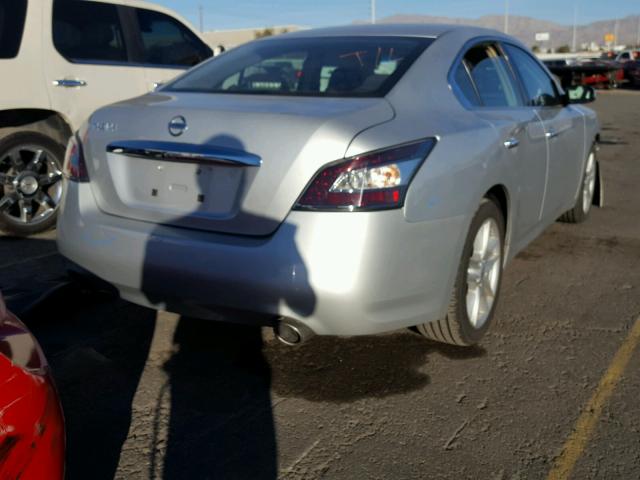 1N4AA5AP6EC478350 - 2014 NISSAN MAXIMA S SILVER photo 4