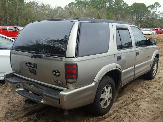 1GHDT13WXX2706092 - 1999 OLDSMOBILE BRAVADA BROWN photo 4