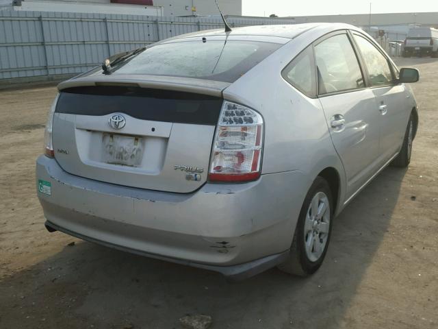 JTDKB20U487730188 - 2008 TOYOTA PRIUS SILVER photo 4