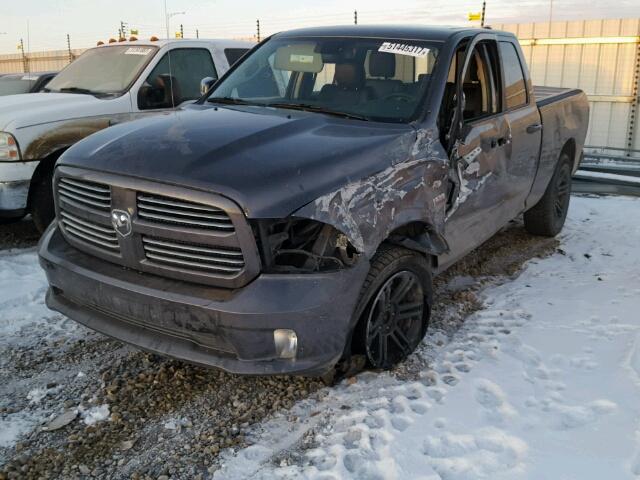 1C6RR7HT8FS746799 - 2015 RAM 1500 SPORT GRAY photo 2