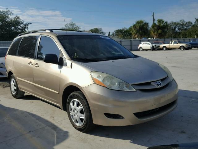 5TDZA23C96S497755 - 2006 TOYOTA SIENNA CE GOLD photo 1