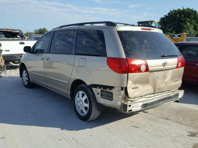 5TDZA23C96S497755 - 2006 TOYOTA SIENNA CE GOLD photo 3