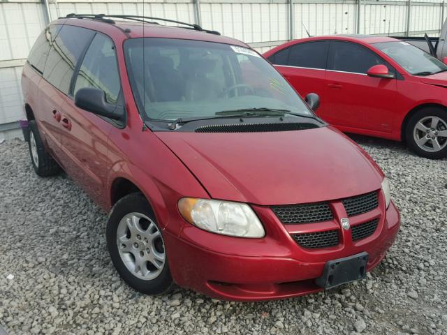 2B8GP74L92R505238 - 2002 DODGE GRAND CARA RED photo 1